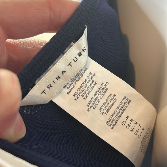 Trina Turk women’s deco stripe cover-up dress size medium - Picture 7 of 8